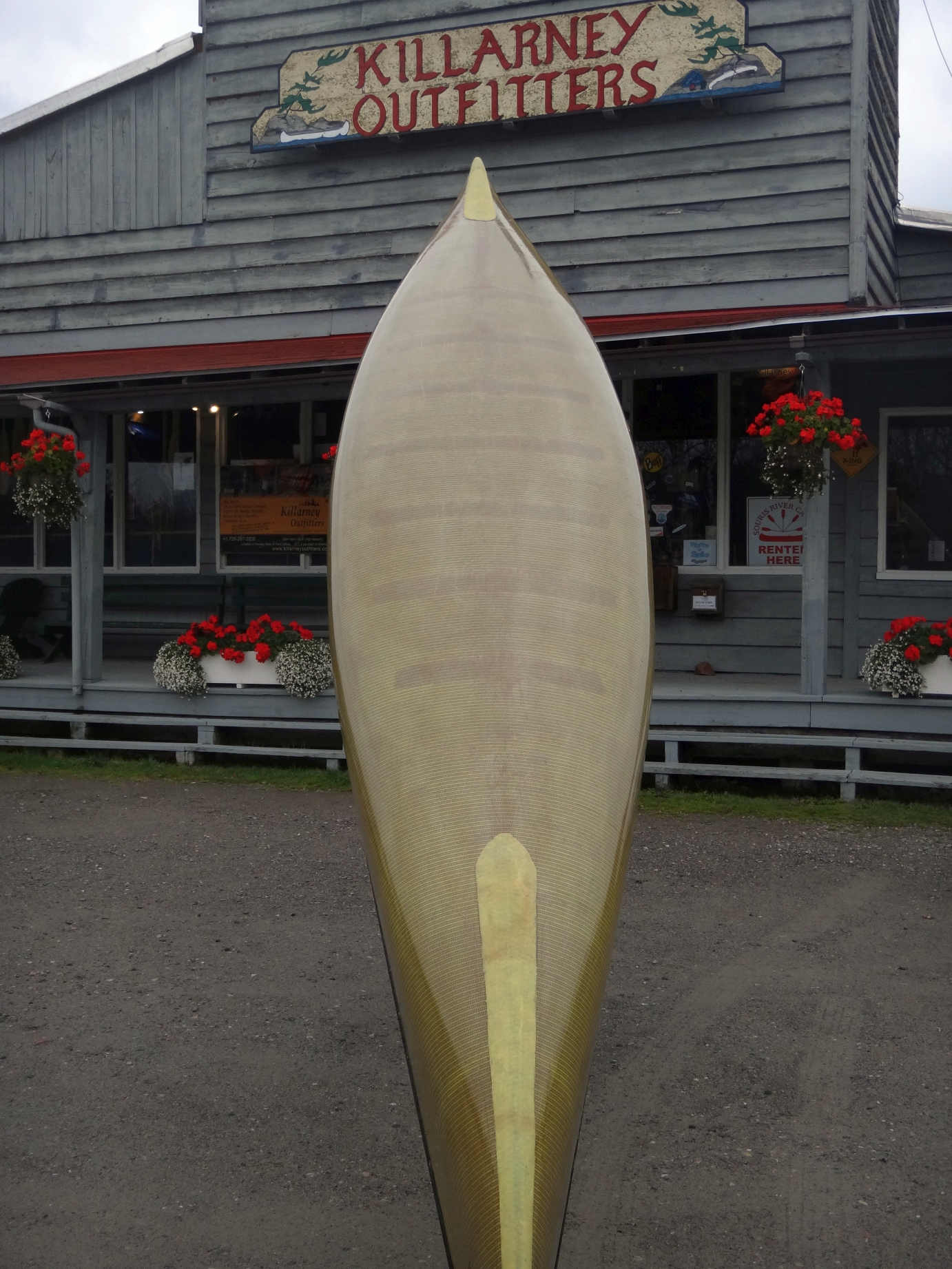 Killarney Outfitters used kevlar canoes and sea kayaks for sale