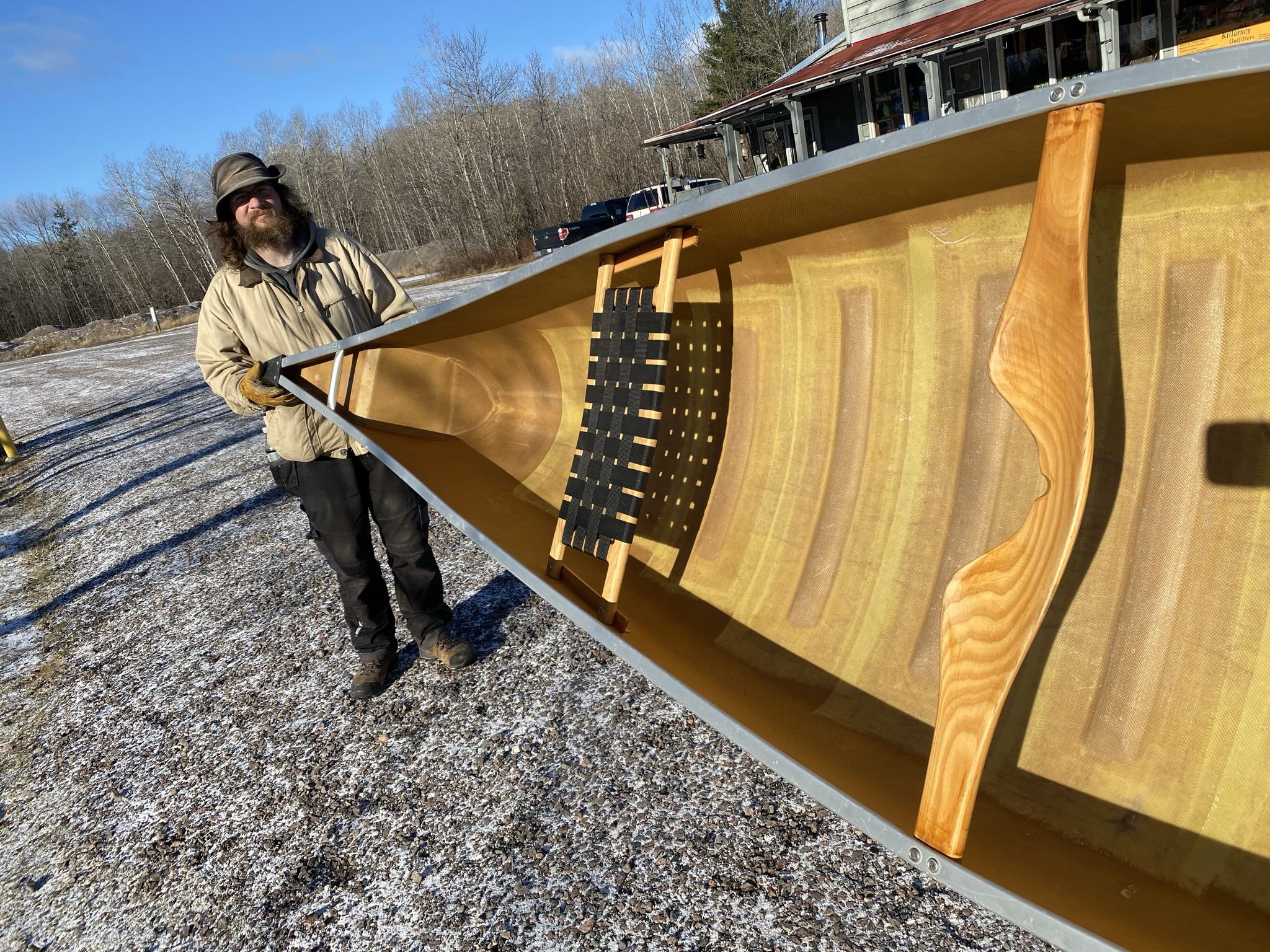 Killarney Outfitters used kevlar canoes and sea kayaks for sale