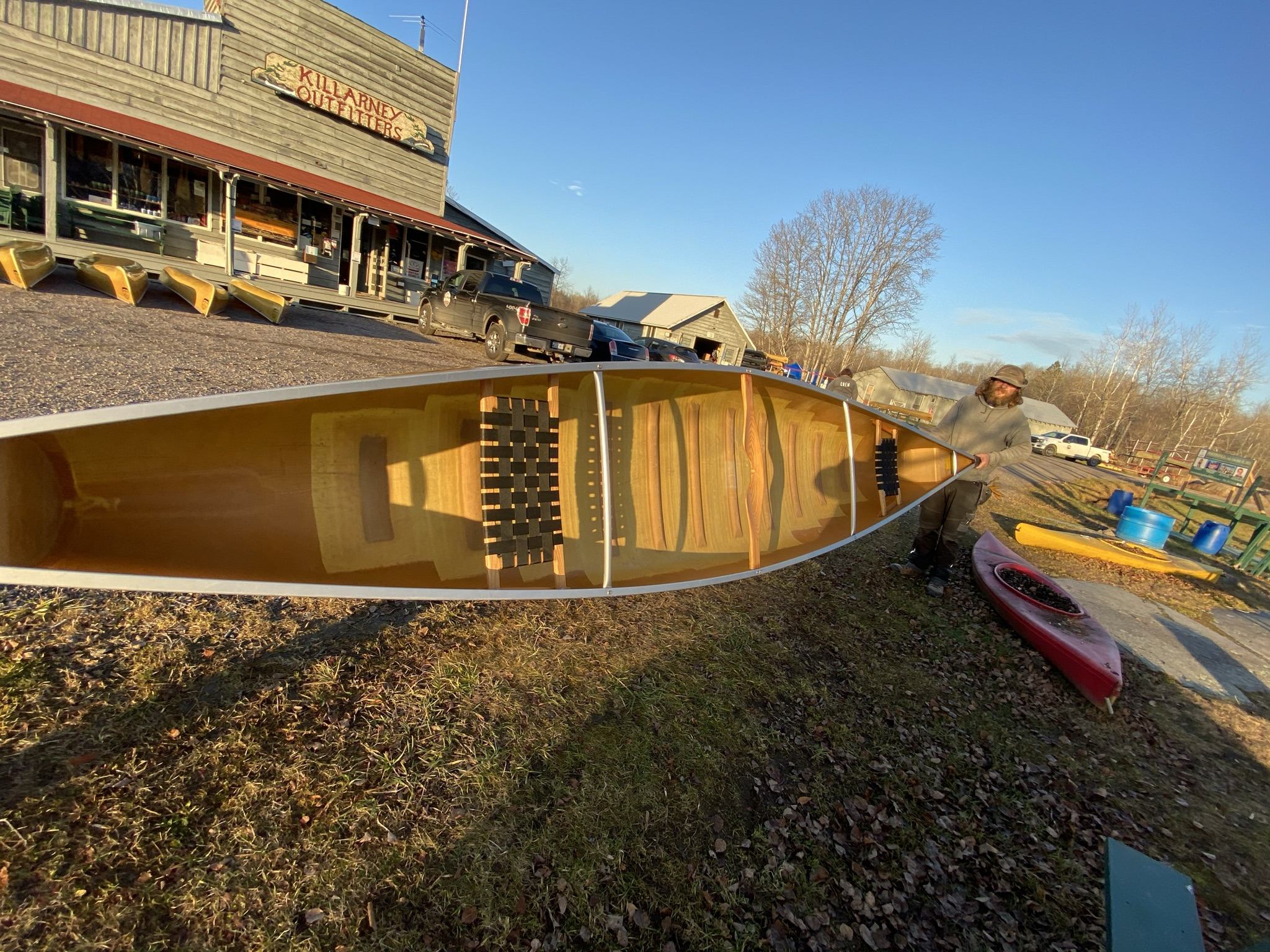 Killarney Outfitters used kevlar canoes and sea kayaks for sale