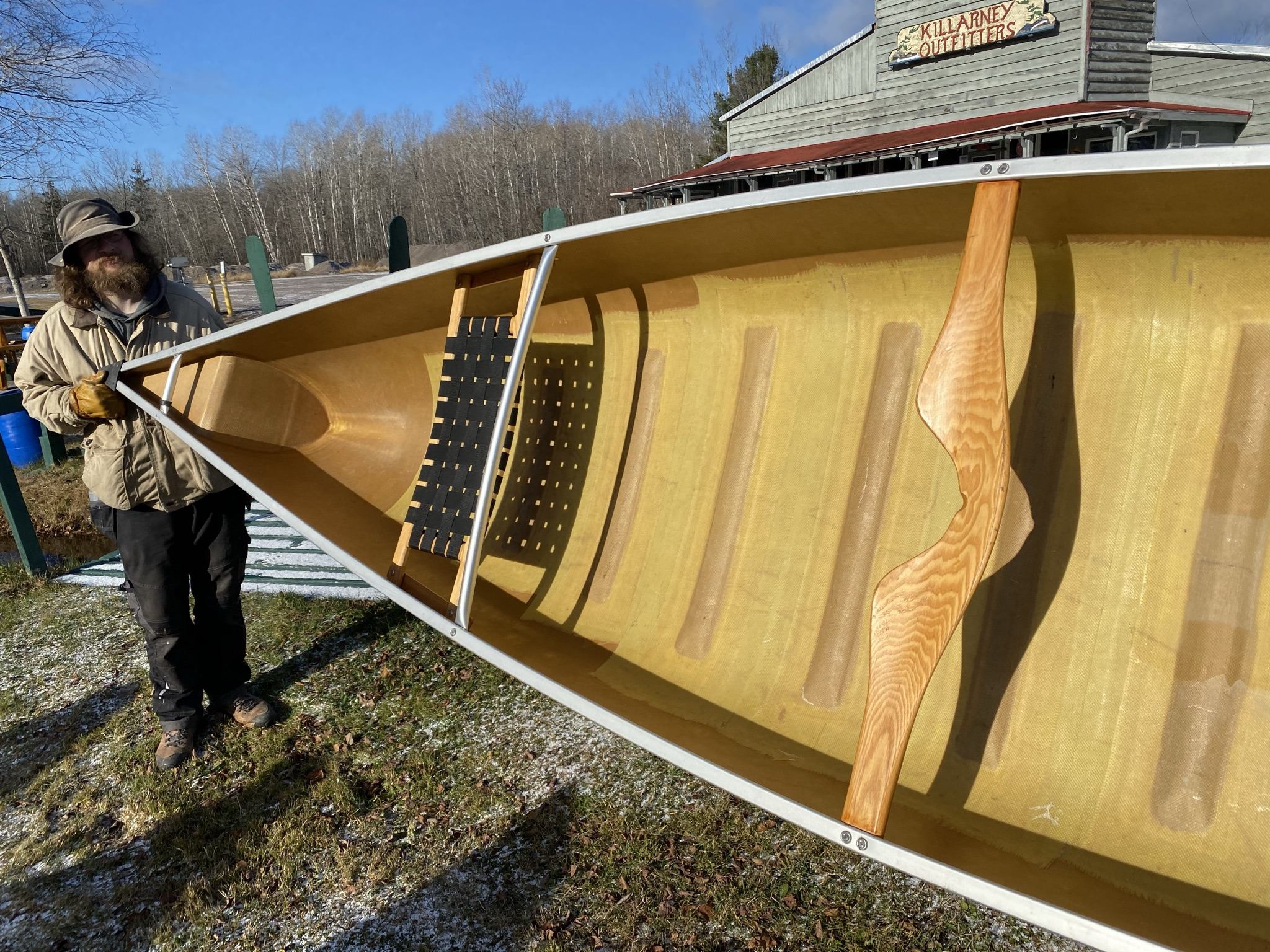 Killarney Outfitters used kevlar canoes and sea kayaks for sale