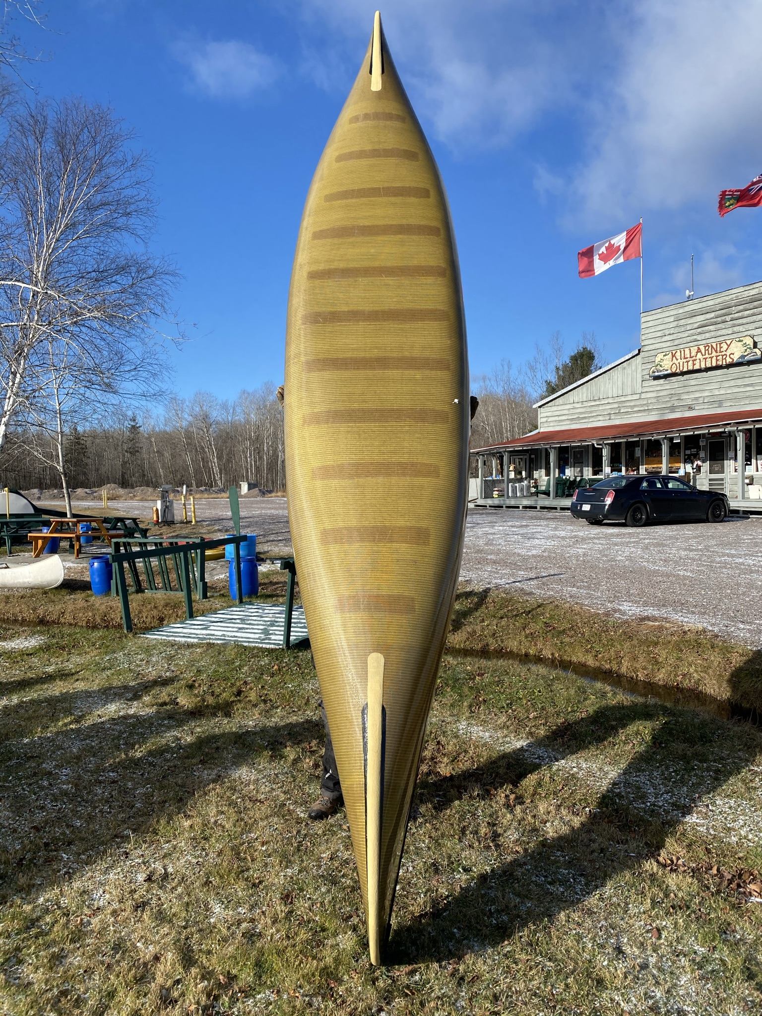 Killarney Outfitters used kevlar canoes and sea kayaks for sale