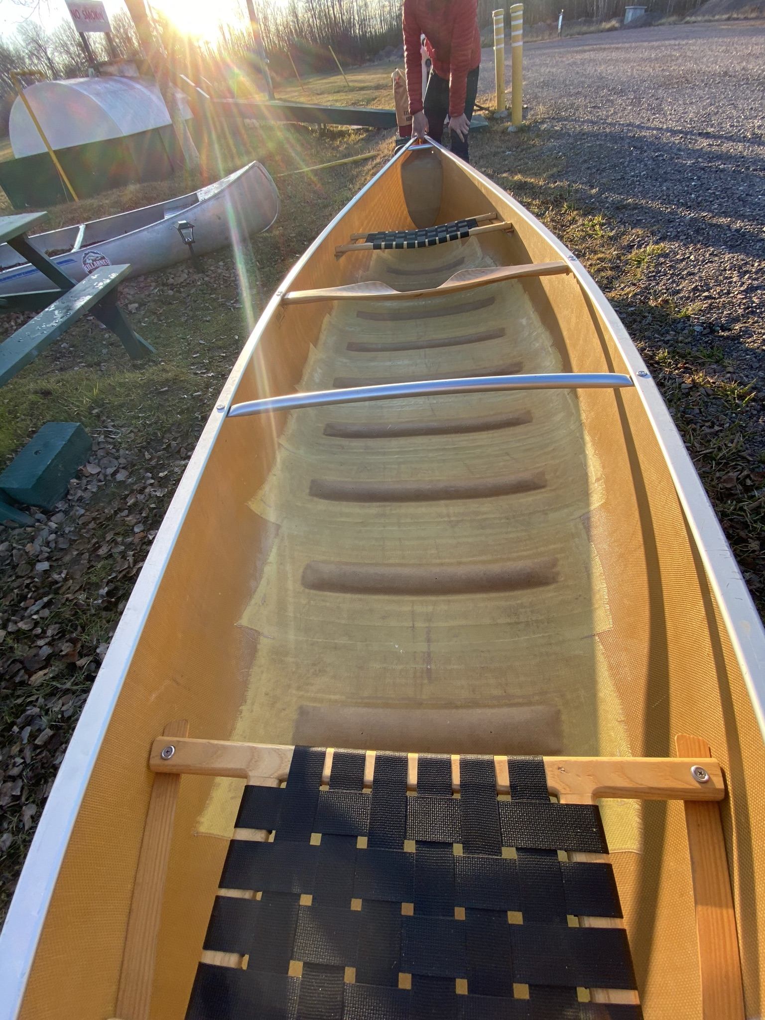 Killarney Outfitters used kevlar canoes and sea kayaks for sale