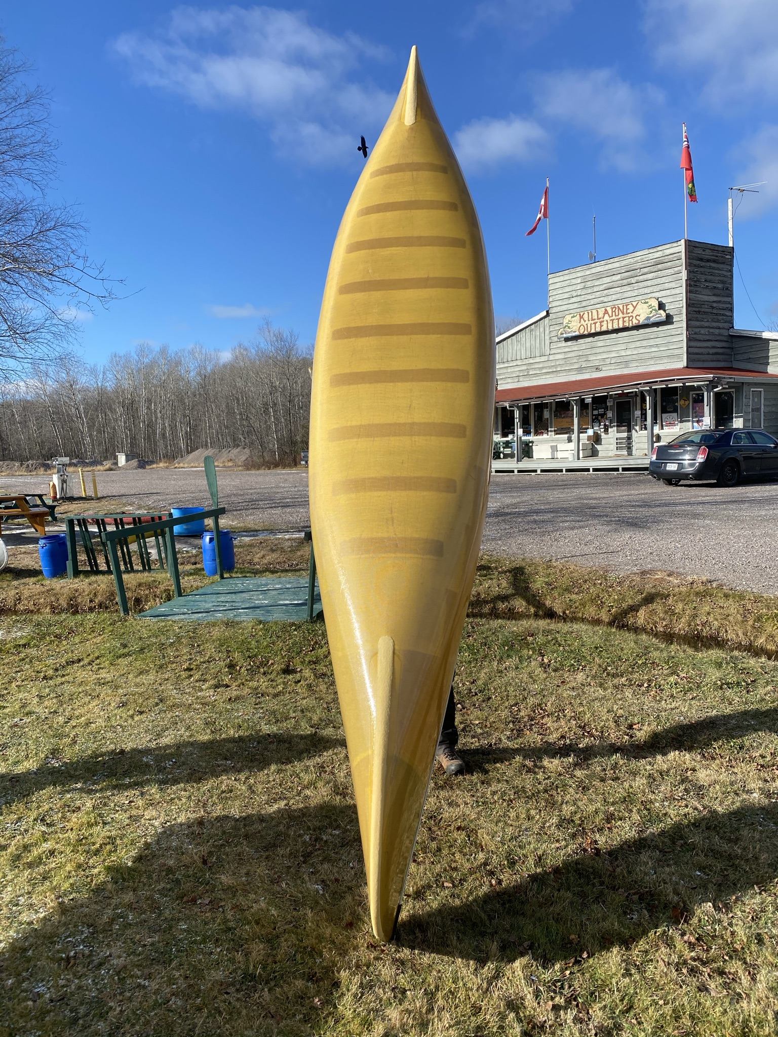 Killarney Outfitters used kevlar canoes and sea kayaks for sale