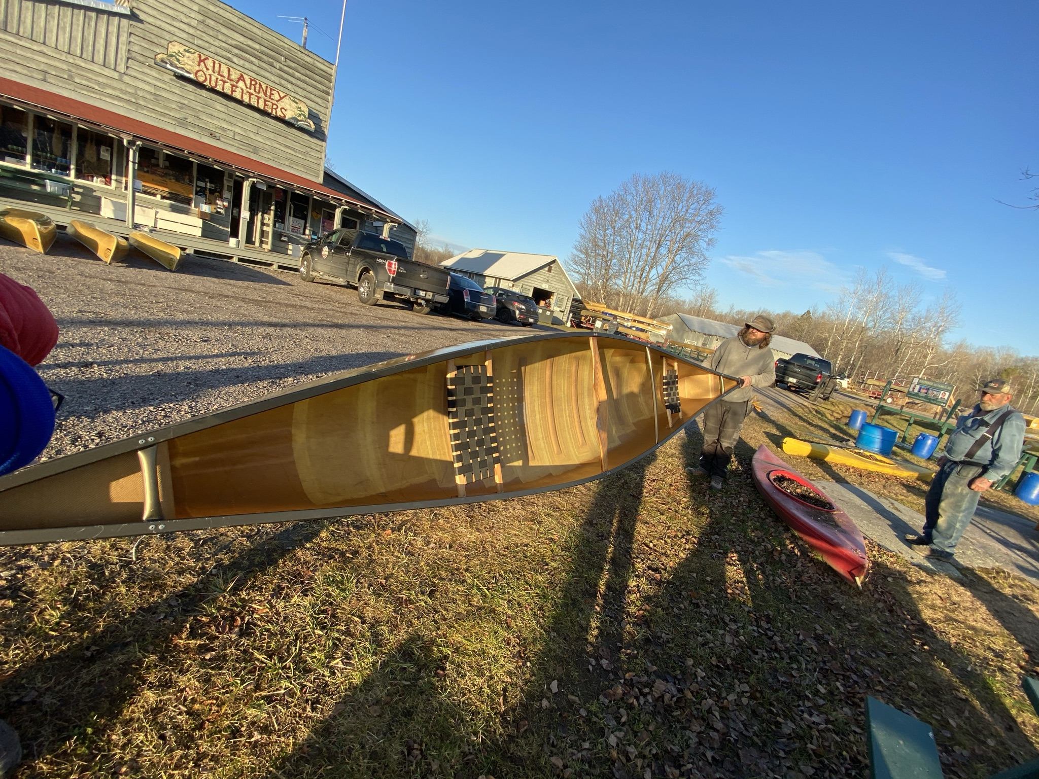 Killarney Outfitters used kevlar canoes and sea kayaks for sale